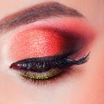 Smokey Eyes naranja y fucsia